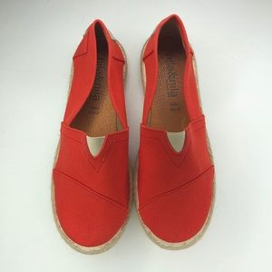 NILA NILA Canvas Platform Slip-on Espadrilles Sz 8
